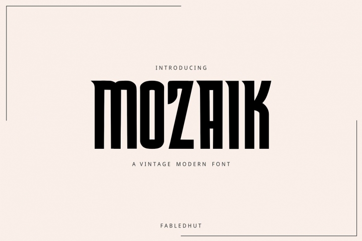 Mozaik Modern Font Download
