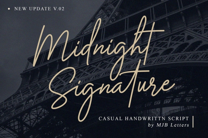 Midnight Signature Font Download