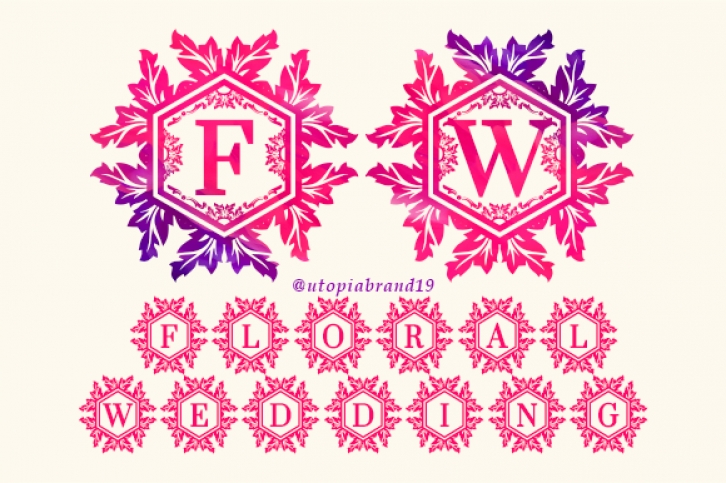 Floral Wedding Font Download