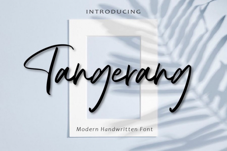 AM Tangerang - Modern Handwritten Font Download