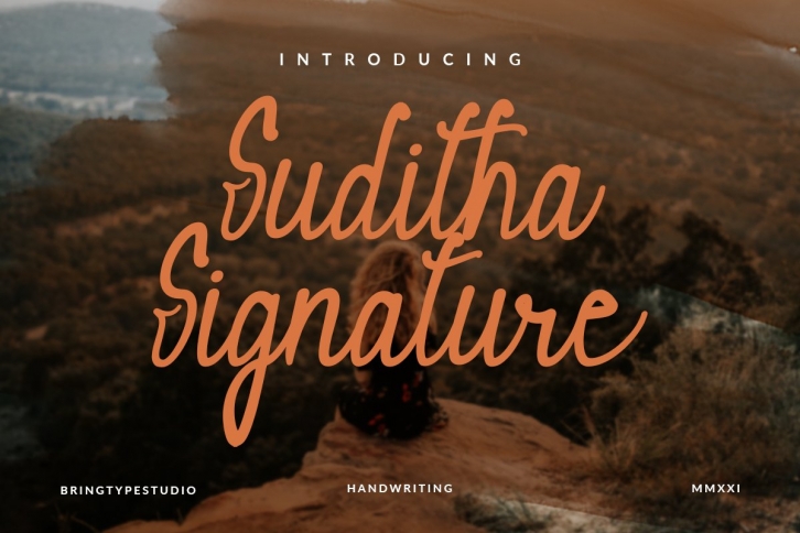Suditha Signature Font Download