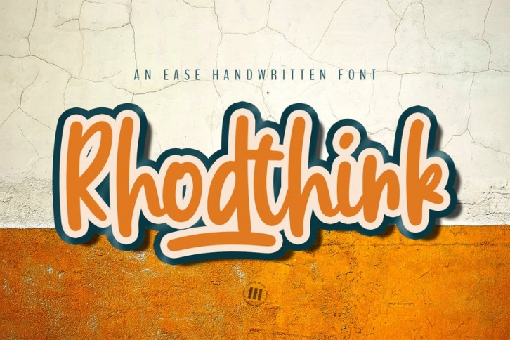 Rhodthink - A Easy Display Font Font Download