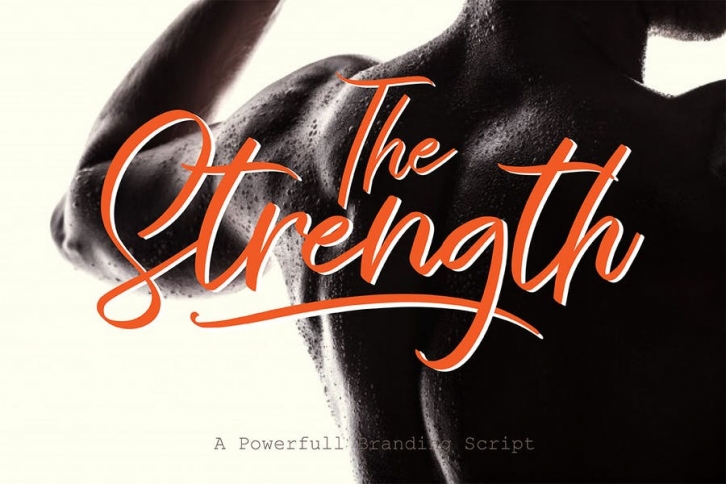 AM The Strength - Bold Script Font Download