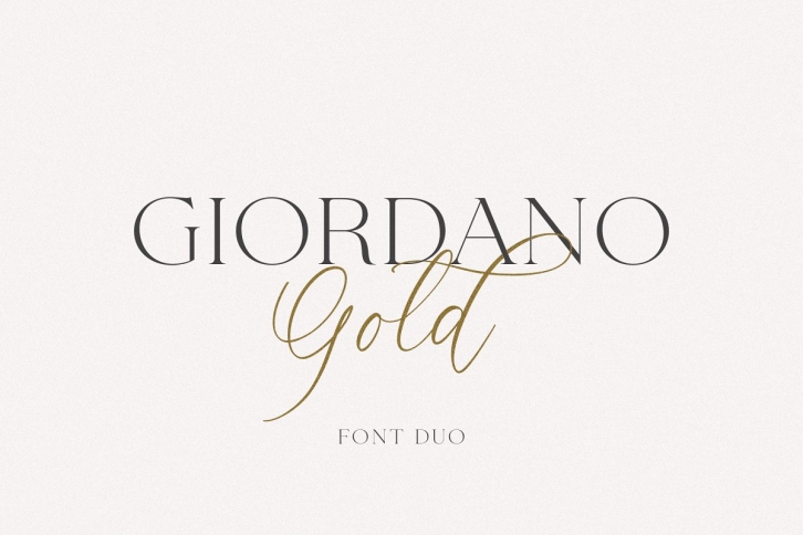 Giordano Gold Font Download