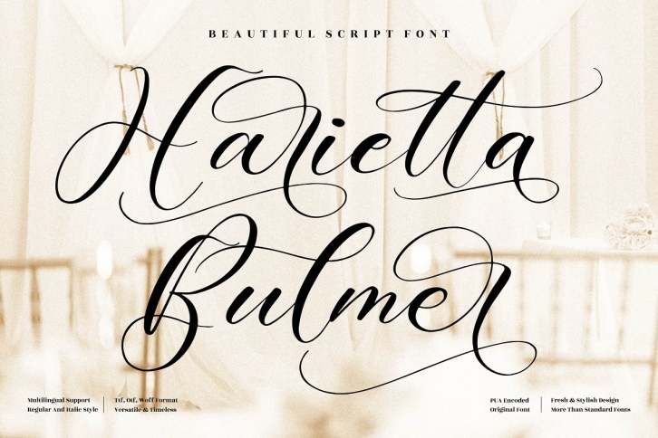 Harietta Bulmer Beautiful Script Font Download