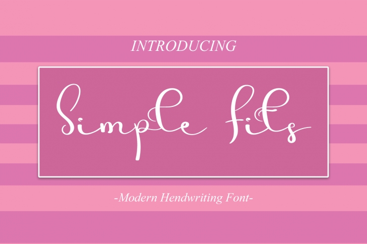 Simple Fits Font Download
