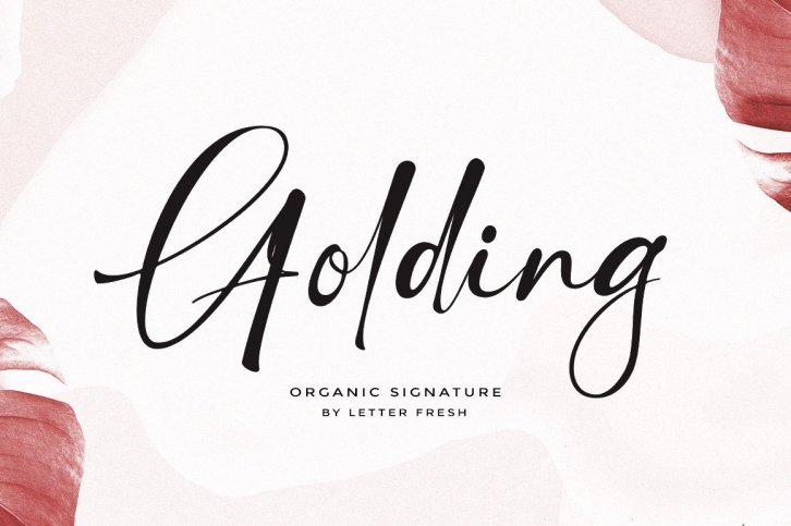 Golding Signature Font Download