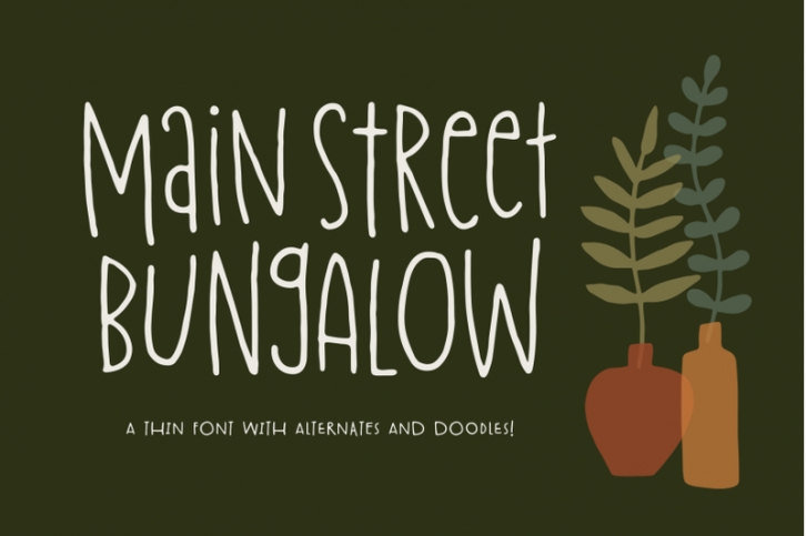 Main Street Bungalow Font Font Download
