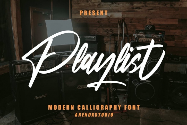 Playlist - Modern Calligraphy Font Font Download