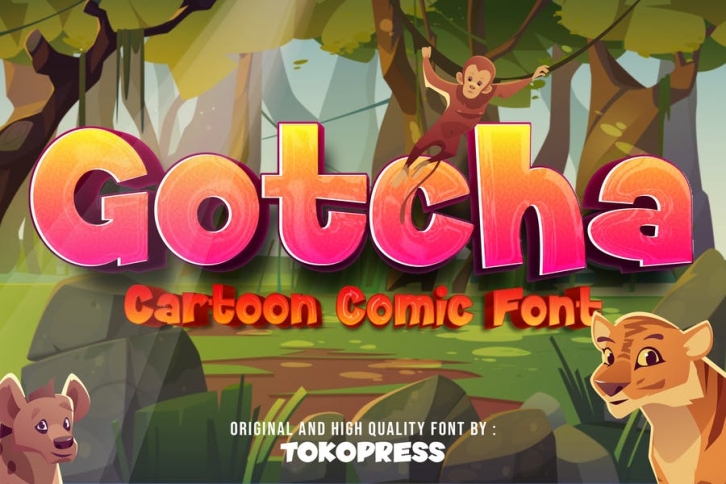 Gotcha - Comic Font Font Download