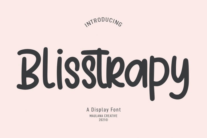Blisstrapy Monoline Display Font Font Download
