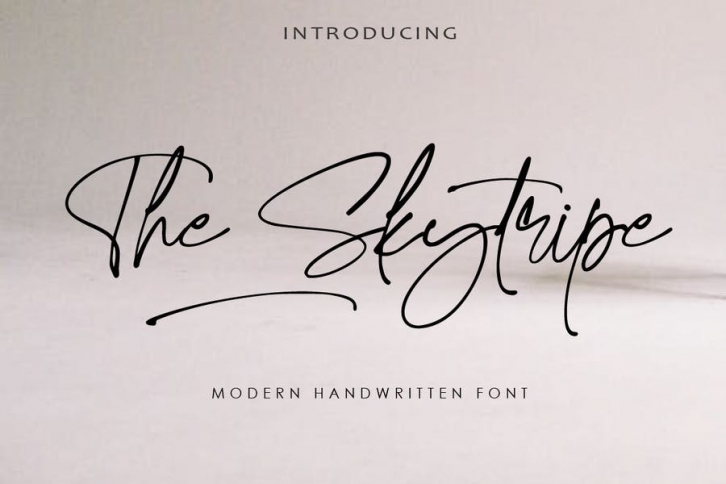 AM The Skytripe - Modern Handwritten Font Download