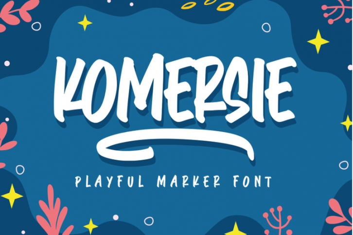 Komersie - Playful Marker Font Download