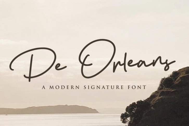 De Orleans - Modern Signature Font Font Download