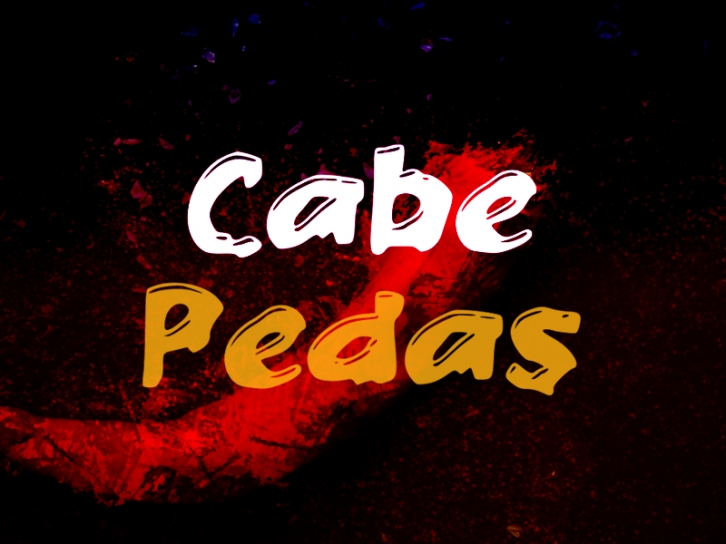 C Cabe Pedas Font Download