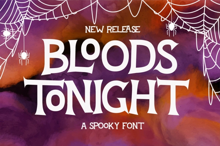 Bloods Tonight- a Spooky Font Download