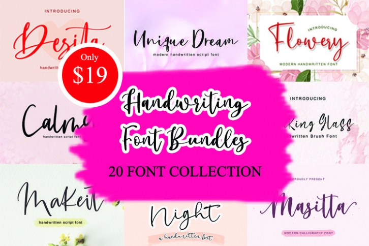 Hand Writing Bundles Font Download