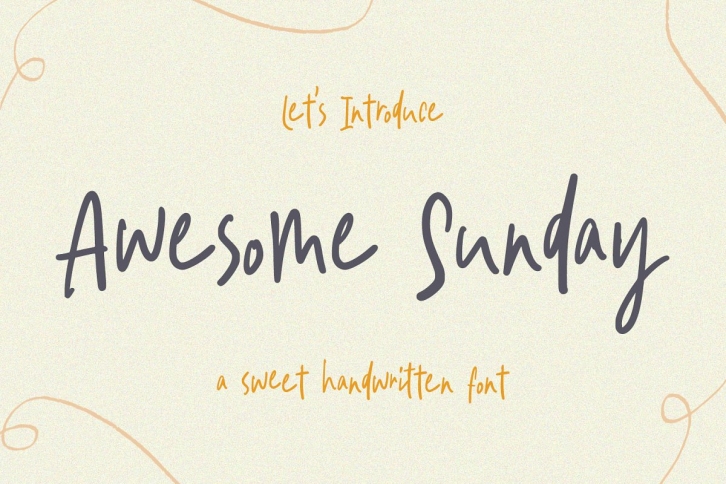 Awesome Sunday Cute Handwritten Font Download