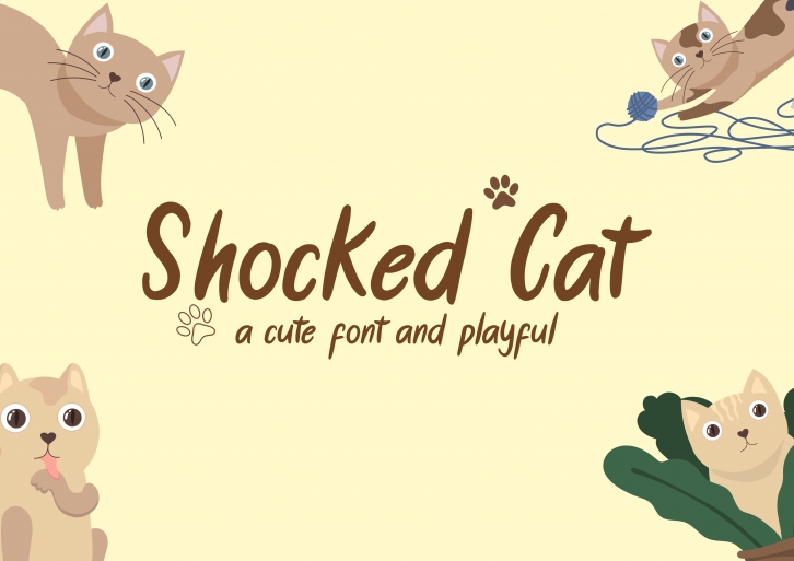 Shocked Cat Font Download