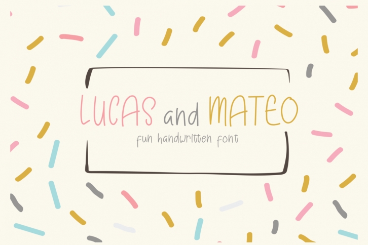 Lucas and Mateo Font Download
