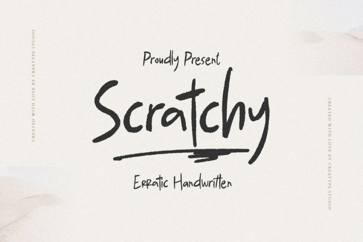 Scratchy Erratic Handwritten Font Download