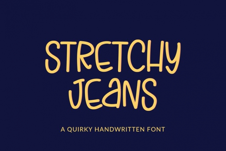 Stretchy Jeans Font Download
