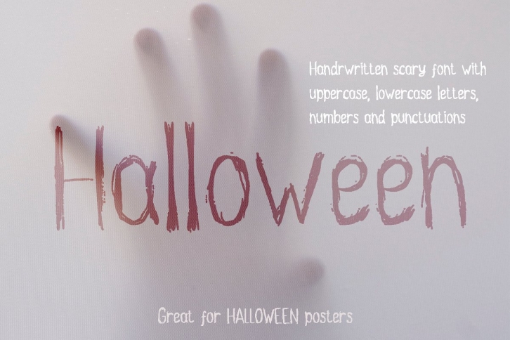 Halloween. Handwritten font Font Download