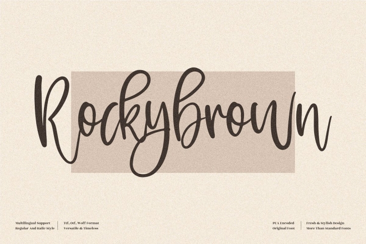 Rockybrown Beautiful Handwritten Font Download