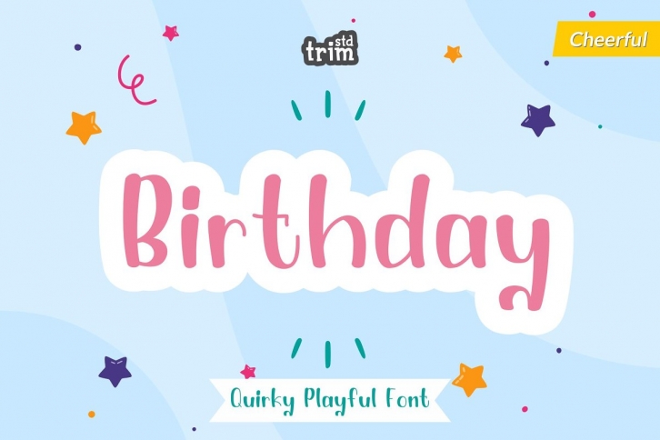 Birthday Quirky Playful Display Font Download