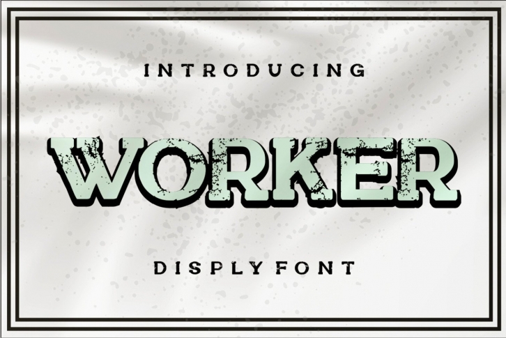 Worker Font Download