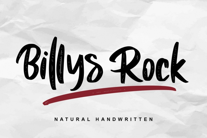 Billys Rock Font Download