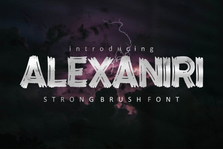 AN Alexaniri - Strong Brush Font Font Download