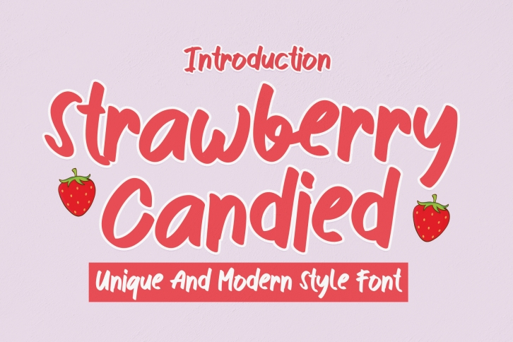 Strawberry Candied Font Download