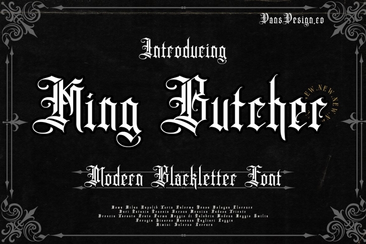 King Butcher (presale) Font Download