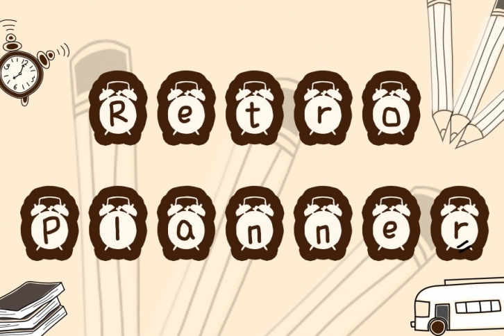 Retro Planner Font Download