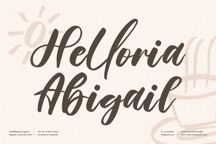 Helloria Abigail Crafty Script Font Download