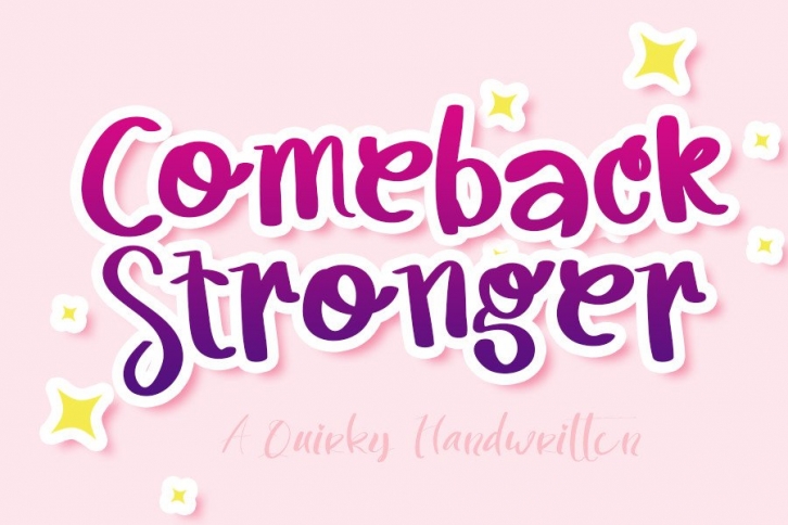 Comeback Stronger Font Download
