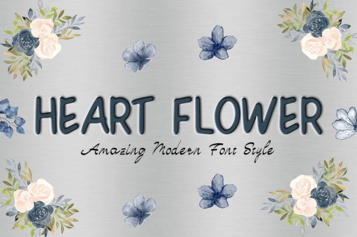 Heart Flower Font Download