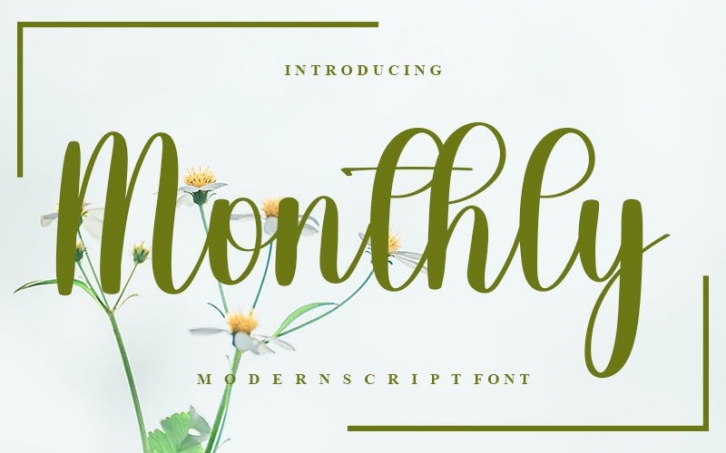 Monthly Font Download