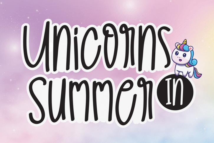 Unicorns in Summer Font Download