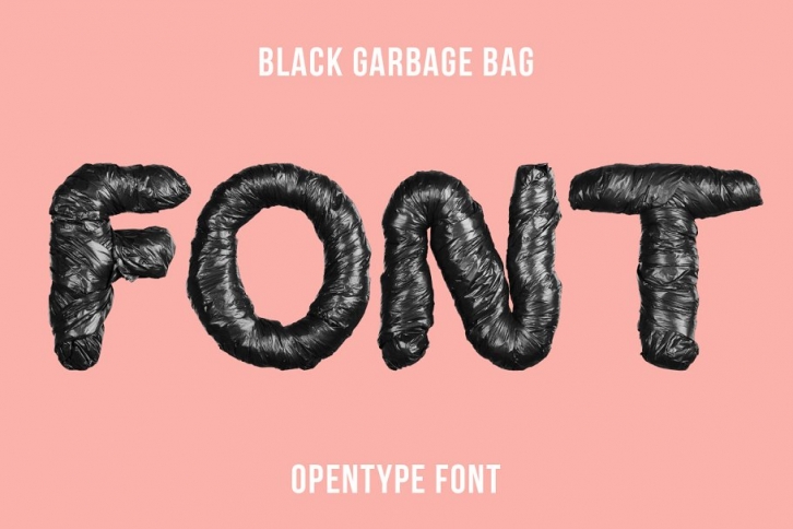 Black Garbage Bag Font Download