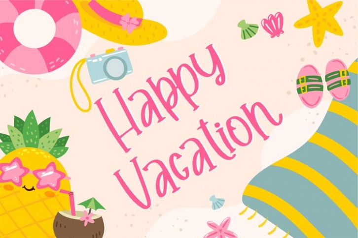 Happy Vacation Font Download