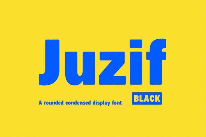 Juzif Black (Single Display) Font Download