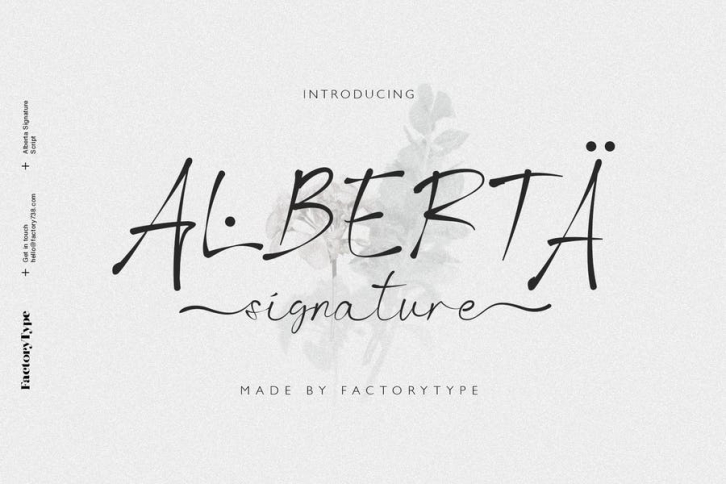 Alberta Signature Script Font Download