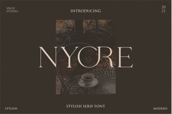NYORE - Stylish Serif Font Font Download