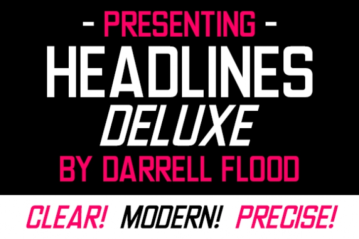 Headlines Deluxe Font Download