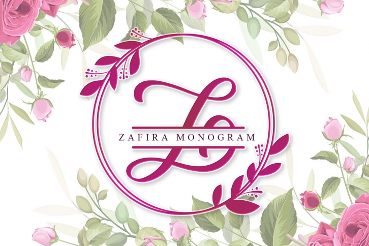 Zafira Monogram Font Download