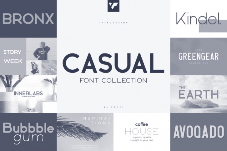 Casual Font Collection - 29 fonts Font Download