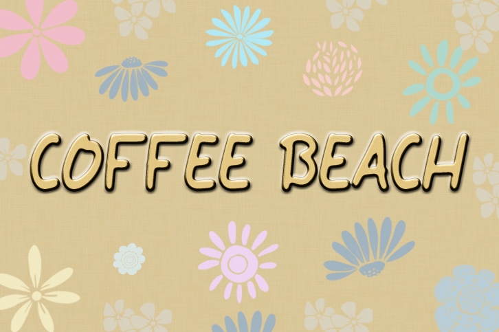 Coffee Beach Font Download
