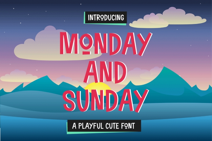 Sunday and Monday Font Download